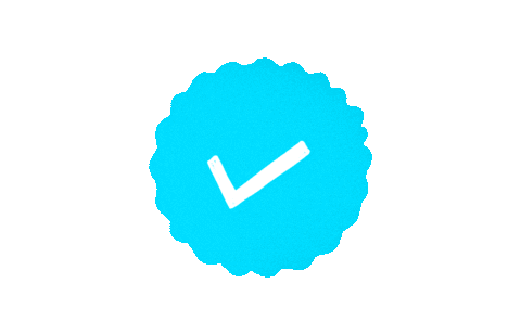 Cute As Hell Blue Tick Sticker by The Good Type Co