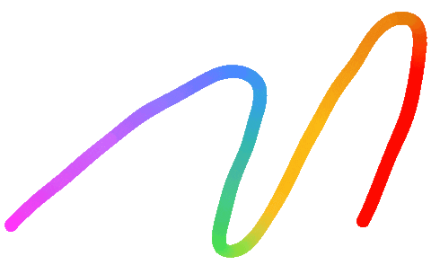 Rainbow Line Sticker by Adobe Creative Cloud Express