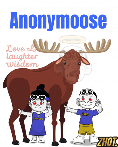 Moose Animal Gif GIF by Zhot Shop