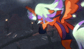 Rainbott animation unicorn princess oc GIF