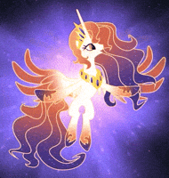 Rainbott animation unicorn princess oc GIF