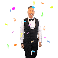 Oudejaarsavond Celebrating Sticker by Guido Weijers