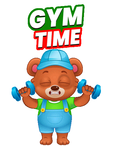 Working Out Sticker by Lucas and Friends by RV AppStudios