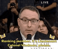 news impeachment impeachment inquiry alexander vindman GIF