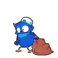 Green Bar Dog Sticker by BigBrains