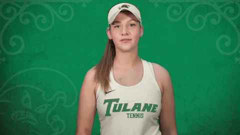 tennis tulane GIF by GreenWave
