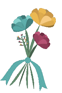bridebabybreakfast wedding bouquet bridal bouquet bride and breakfast Sticker