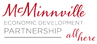 Economic Development Oregon Sticker by McMinnville Economic Development Partnership