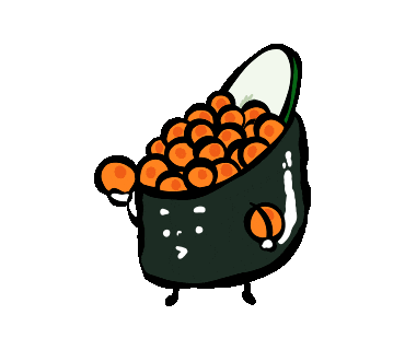 Ball Sushi Sticker