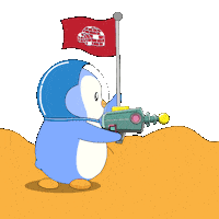 Explore Outer Space Sticker by Pudgy Penguins