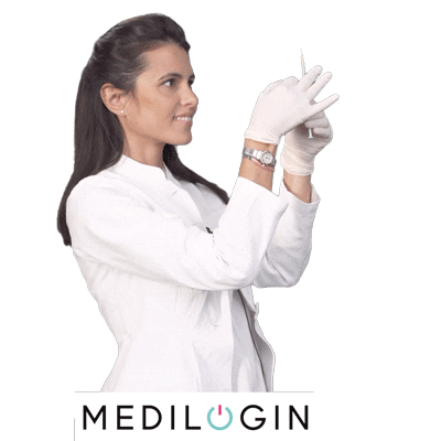 Dermatologin doctor medico physician inyeccion Sticker