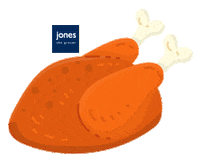 Christmas Santa Sticker by Jones the Grocer