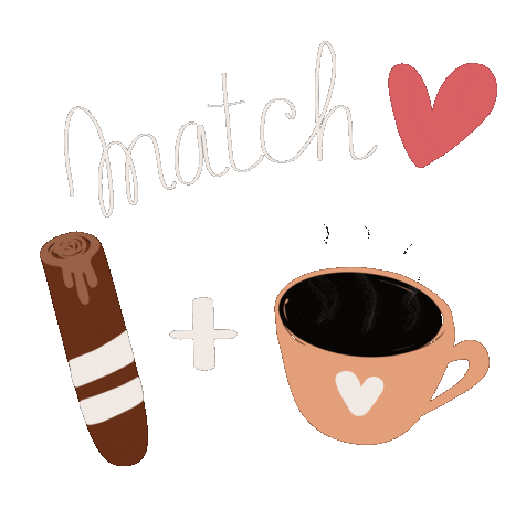 Cafe Match Sticker by Dulzura cuchufli