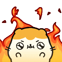 Fire Hamster Sticker