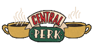 Central Perk Friends Sticker by SmileBox