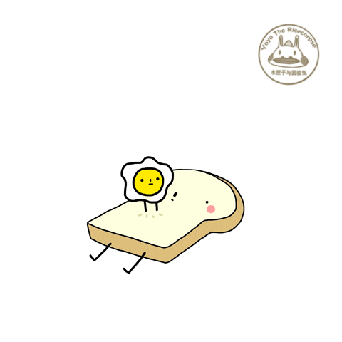 egg toast GIF by Yoyo The Ricecorpse