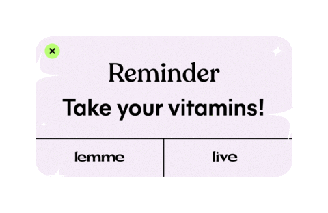 LemmeLive giphyupload supplements vitamins vitamin Sticker