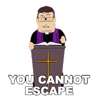 Priest Cannot Escape Sticker by South Park