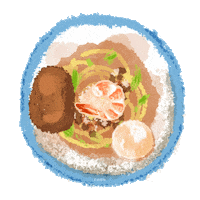 Noodles Shrimp Sticker