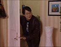 home with kids jia you er nv GIF