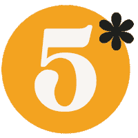 somosmoodhr 5 five numbers cinco Sticker