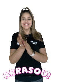 Girl Applause Sticker by Maria Cavalcante