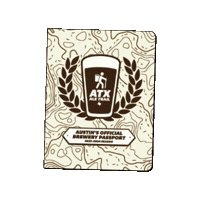 Austin Texas Beer Sticker by Austin Ale Trail
