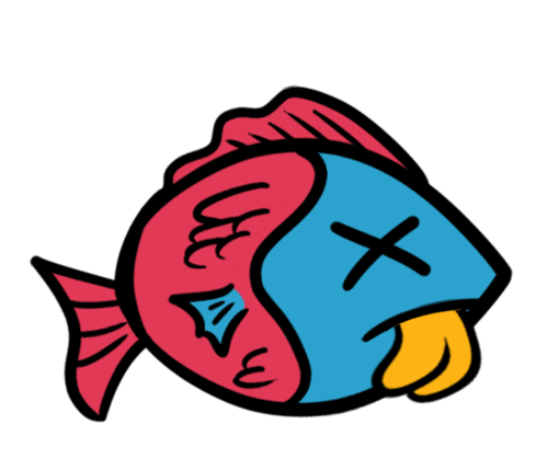 dead fish Sticker by Mr. Mercedes