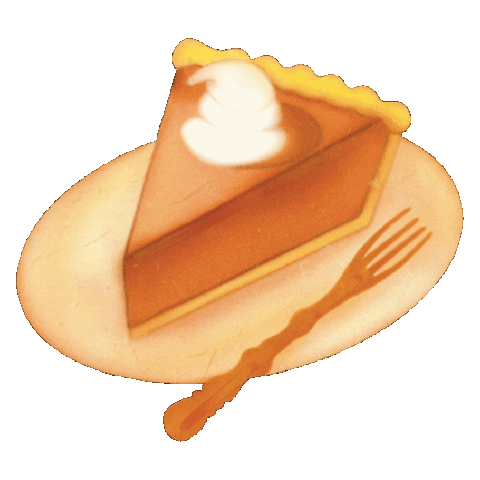 Hungry Pumpkin Pie Sticker