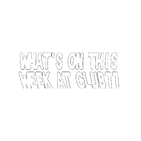Whats On Sticker by Club 77 Sydney