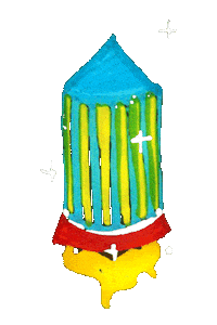 Rocket Cosmos Sticker