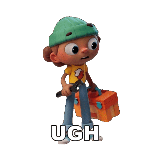 Tired Tool Sticker by Mojo Swoptops