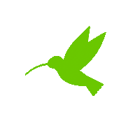 italy2volt green hummingbird colibri i2v Sticker