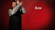 sign language bow GIF by Sign with Robert