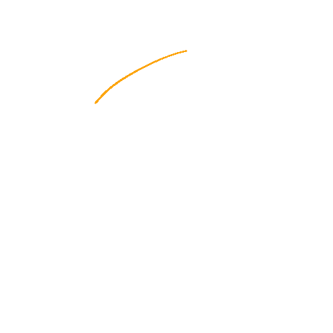 Orange Circle Sticker