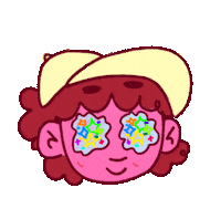 Happy Tears Illustration Sticker