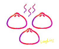Dumplings Sticker by Ling Ling Mx