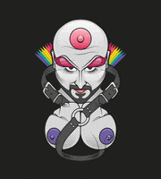 zhion illustration rainbow queer dragqueen GIF