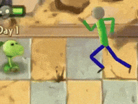 Plants Vs Zombies Running GIF