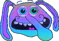 Happy Glitch Sticker by Sarah Zucker