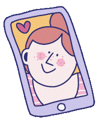 Phone Call Sticker by Marie Boiseau