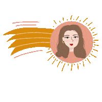 Girl Space Sticker by Una Halley