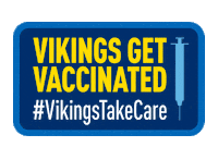 Vikings Get Vaccinated Sticker by Augustana College