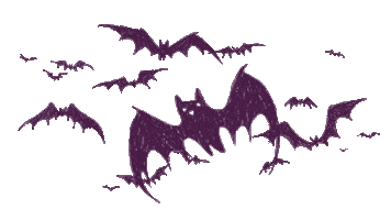 Halloween Bats Sticker by Culture Trip