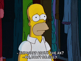 dont be silly homer simpson GIF