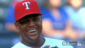 Texas Rangers Smiles GIF by MLB