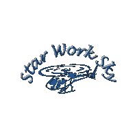 Starworkskyhelicopters helicopter heli elicottero starworksky Sticker