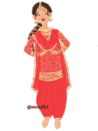 Indian Saree Sticker