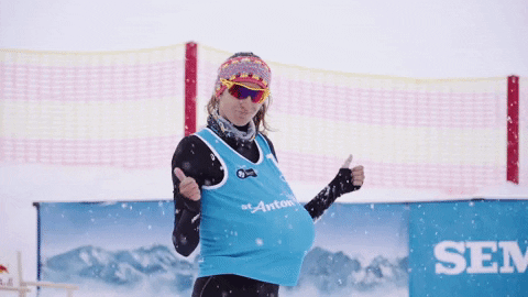 snowvolleyball giphyupload baby snow winter GIF
