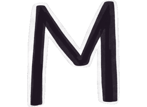 M Alphabet Sticker
